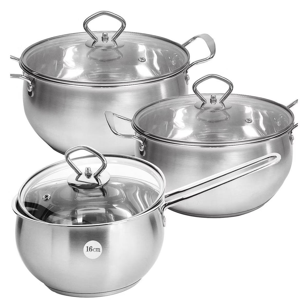 Изображение Набор кастрюль и ковш MAYER & BOCH 31006 6пр 1,7+2,3+3,0 л MB (х12) ()