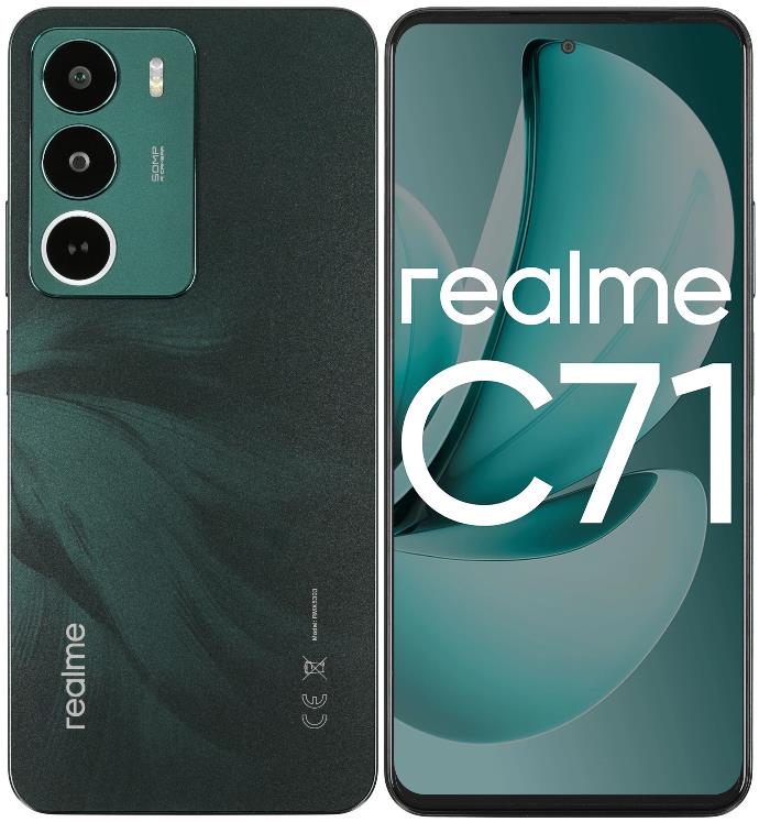 Изображение Смартфон Realme C71 (128 Гб/6 Гб) зеленый