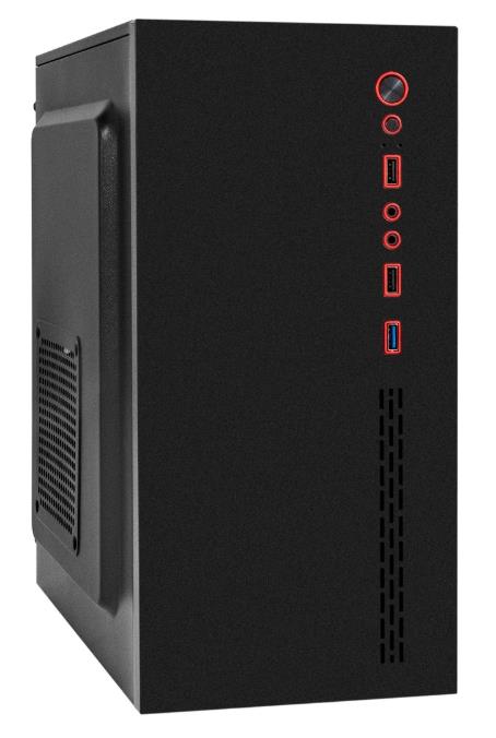 Изображение Корпус ExeGate BAA-403U2 Black (mATX, Mini-ITX, черный, без БП)/(EX298810RUS)