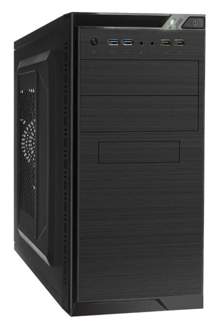 Изображение Корпус ExeGate QA-412U-UNS350 350W Black (mATX, Mini-ITX, черный, 350 Вт)/(EX299150RUS)