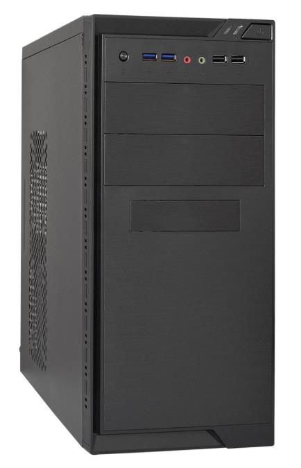 Изображение Корпус ExeGate MA-372UX-UNS450 450W Black (mATX, Mini-ITX, черный, 450 Вт)/(EX299306RUS)
