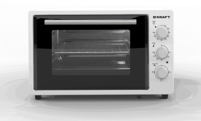 Изображение Электропечь Kraft KN-MO 3900 FW (39 л /1400 Вт /белый)