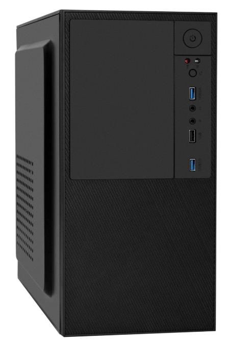 Изображение Корпус ExeGate BAA-308U2-UNS350 350W Black (mATX, Mini-ITX, черный, 350 Вт)/(EX299244RUS)