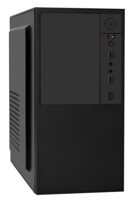 Изображение Корпус ExeGate BAA-308-UNS400 400W Black (mATX, Mini-ITX, черный, 400 Вт)/(EX299229RUS)