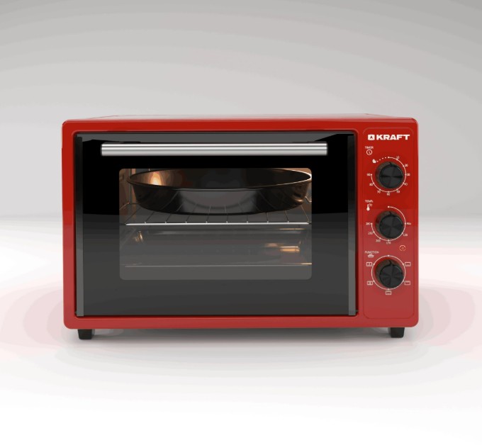 Изображение Электропечь Kraft KN-MO 3902 FKR (39 л /1400 Вт /красный)