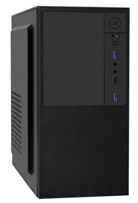 Изображение Корпус ExeGate BAA-308U2-UNS500 500W Black (mATX, Mini-ITX, черный, 500 Вт)/(EX299247RUS)
