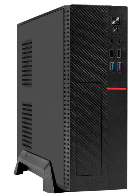 Изображение Корпус ExeGate MI-307U2 Black (mATX, Mini-ITX, черный, без БП)/(EX298770RUS)