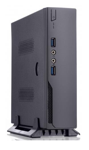 Изображение Корпус Foxline FL-102-AD120-DC (Mini-ITX, серый, 120 Вт)/(FL-102-AD120-DC)