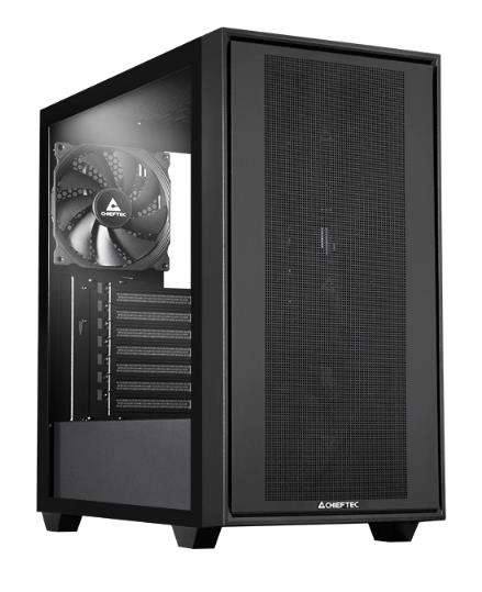 Изображение Корпус Chieftec GS-03B-BLK-OP Night Hunter (mATX, ATX, Mini-ITX, EATX, черный, без БП)/(GS-03B-BLK-OP)