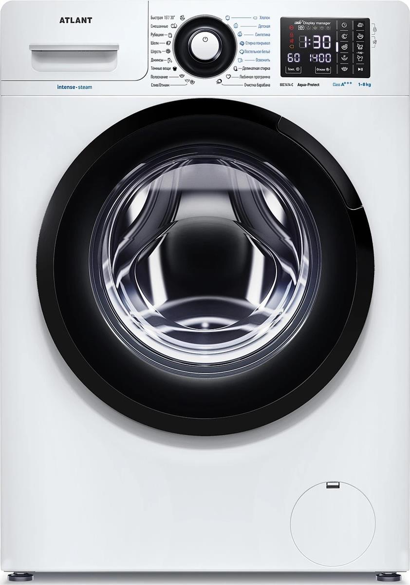 Изображение Стиральная машина Атлант СМА 80С1414-С-02, белый (фронтальная, 8 кг, 1400 об/мин )