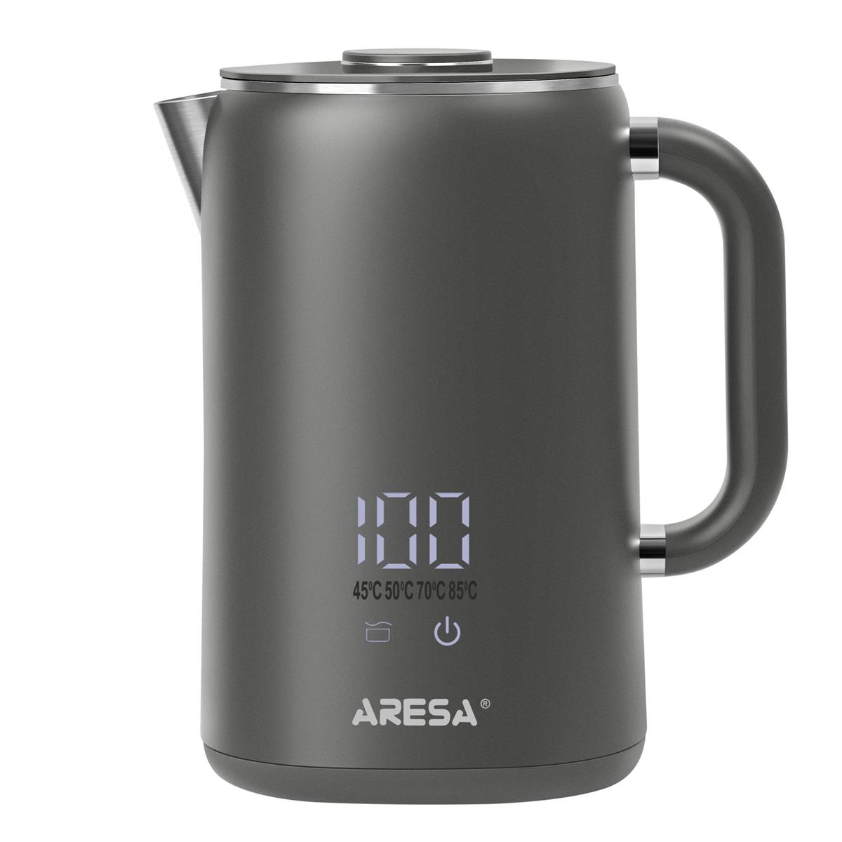 Изображение Электрический чайник Aresa AR-3481 (1700 Вт/1,5 л /металл, пластик/серый)