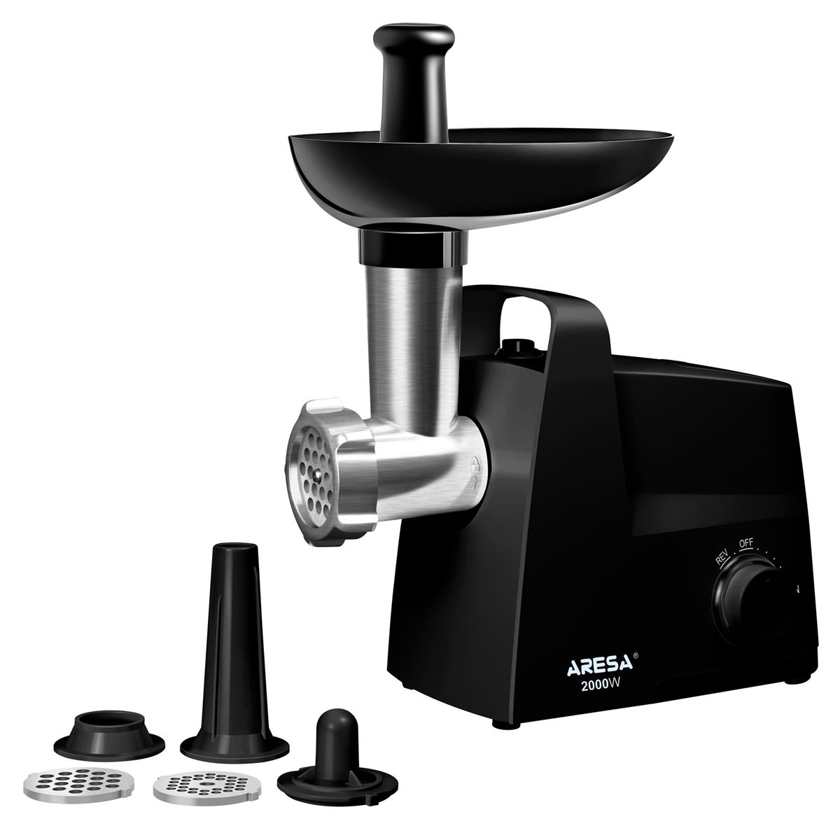 Изображение Мясорубка Aresa AR-2111 (2000 Вт /2 кг/мин/черный)