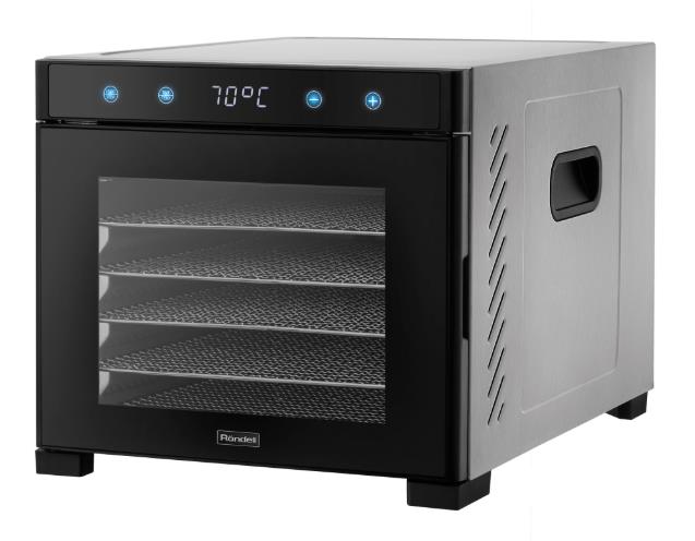 Изображение Сушилка для овощей Rondell RDE-1750 650Вт (поддонов 8 шт, 650 Вт , черный)