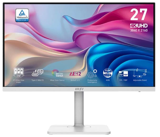 Изображение Монитор MSI Modern MD272UPHW (27 "/3840x2160/TFT IPS)