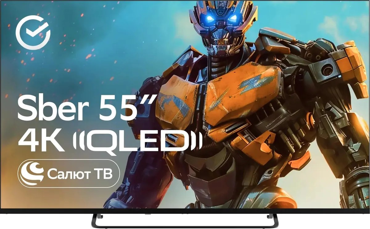Изображение Телевизор Sber SDX-55UQ5236 55" 4K Ultra HD Smart TV черный