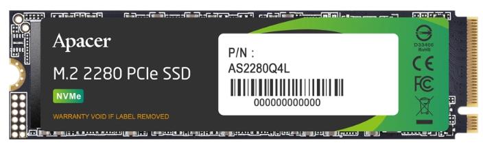 Изображение SSD диск Apacer AS2280Q4L 512 Гб 2280 (AP512GAS2280Q4L-1)