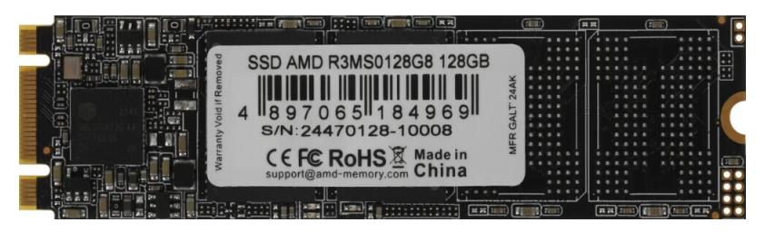 Изображение SSD диск AMD R3MS0128G8 128 Гб 2280 (R3MS0128G8)