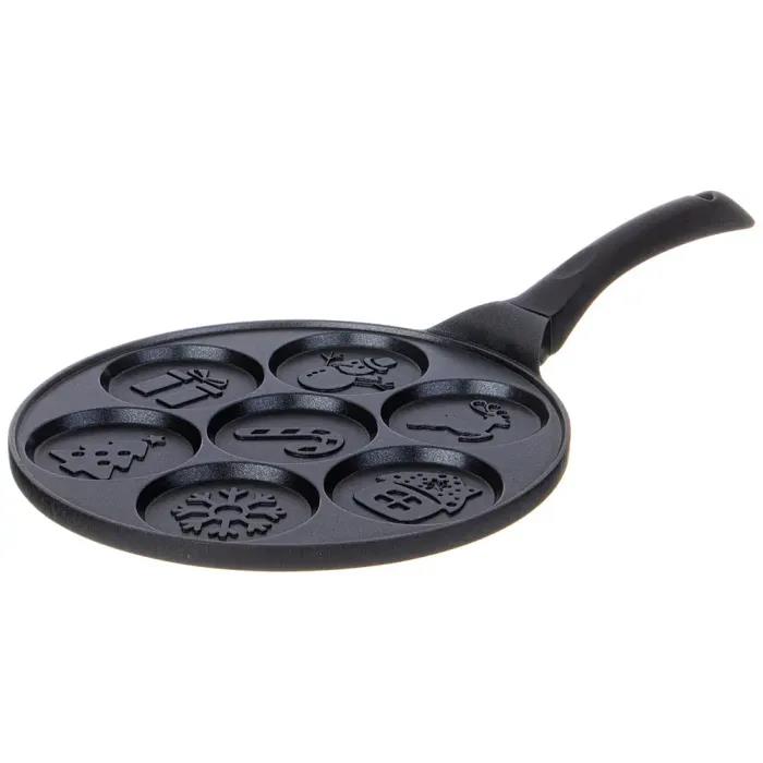 Изображение Сковорода для оладий AGNESS 932-025 ЗИМНЯЯ ЗАБАВА (26,5 см )