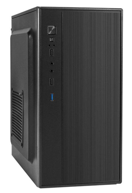 Изображение Корпус ExeGate BAA-408U Black (mATX, Mini-ITX, черный, без БП)/(EX298155RUS)