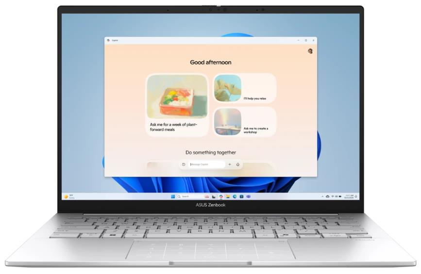 Изображение Ноутбук Asus UX3405CA Zenbook 14 (Intel 285H 2900 МГц/ SSD 1024 ГБ  /RAM 32 ГБ/ 14" 2880x1800/VGA встроенная/ Windows 11 Pro) (90NB14W2-M010D0)