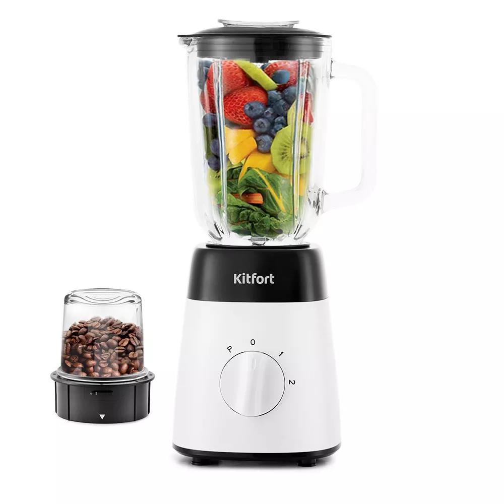 Изображение Блендер Kitfort КТ-1381 (стационарный/500 Вт/белый)