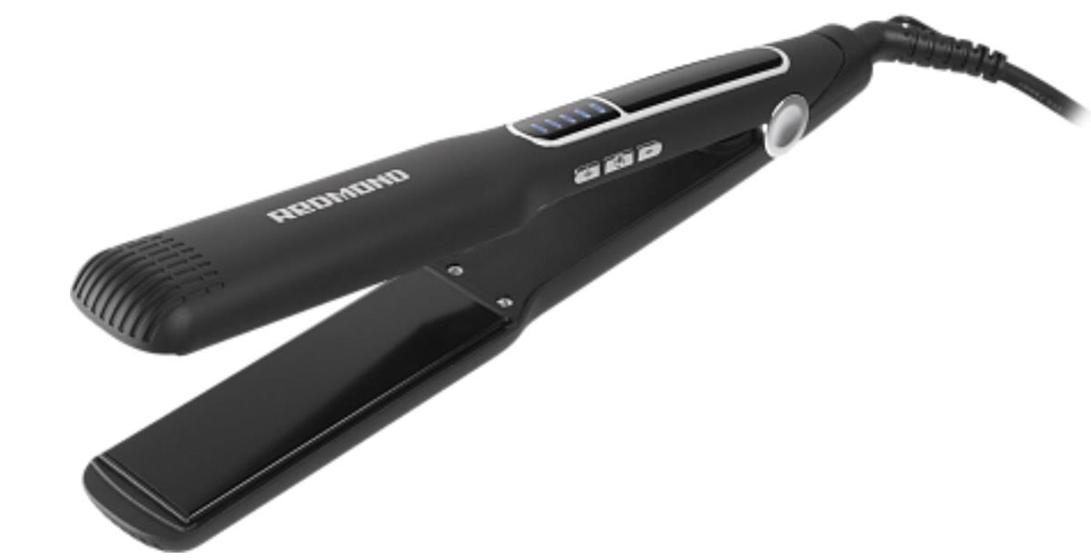 Изображение Щипцы для волос REDMOND HS1713 Черный/серебряный (55 Вт /230 °C/керамическое)