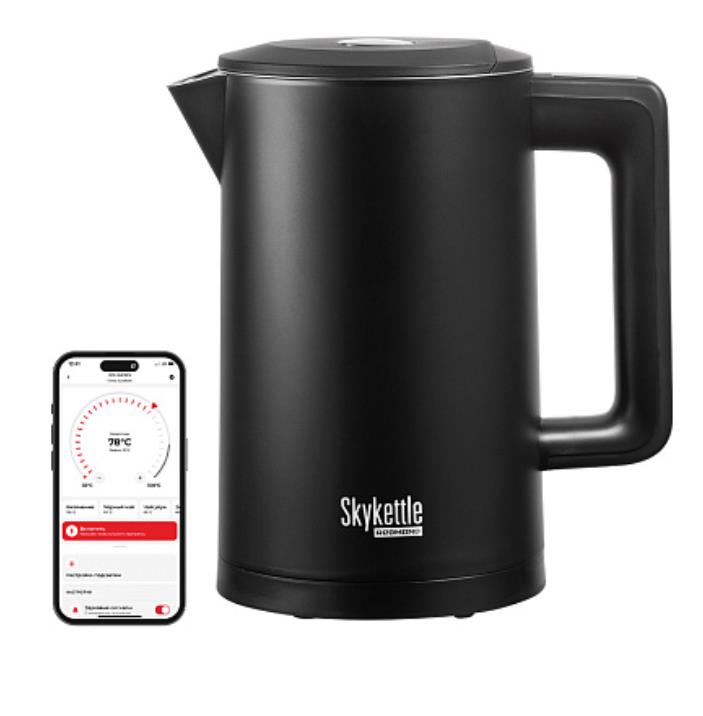 Изображение Электрический чайник REDMOND KM231S (2200 Вт/1,7 л /пластик, нержавеющая сталь/черный)