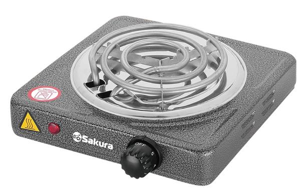 Изображение Плита настольная Sakura ПЭ-02 (электрическая, металл, графит)