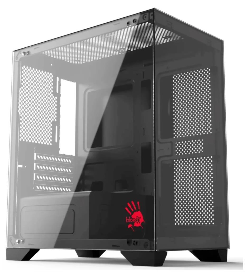 Изображение Корпус Bloody BD-CC103 Black (mATX, Mini-ITX, черный, без БП)/(BD-CC103-BK)