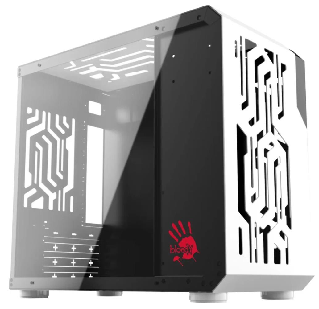 Изображение Корпус Bloody BD-CC110 White (mATX, Mini-ITX, черный, без БП)/(BD-CC110-WH)