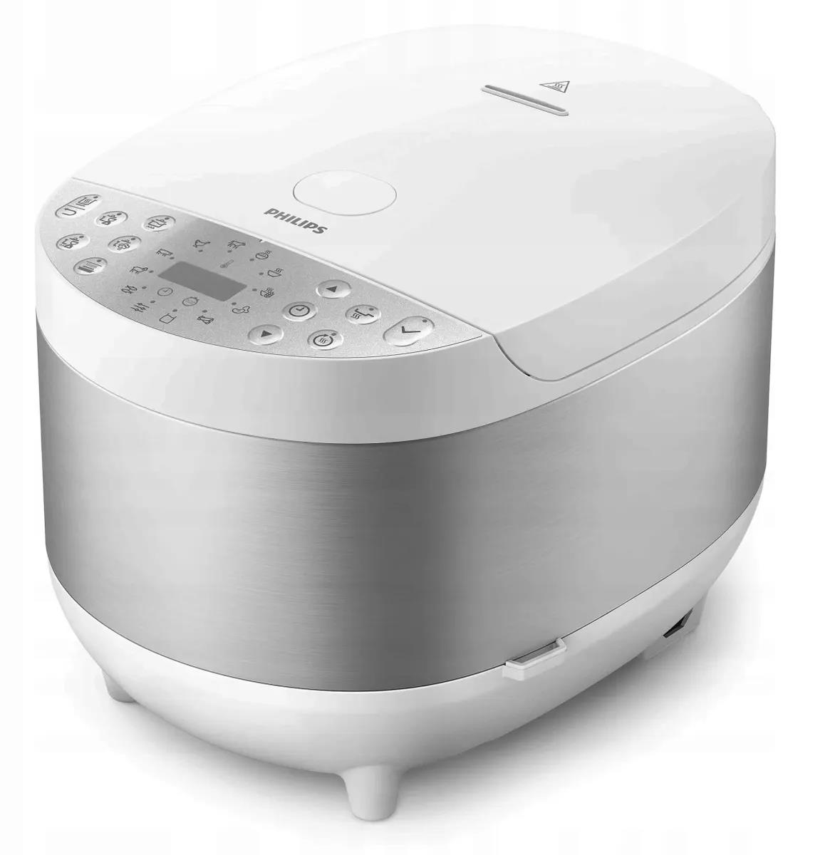Изображение Мультиварка Polaris HD4713/40 (1067 Вт/5 л /белый, серебристый)