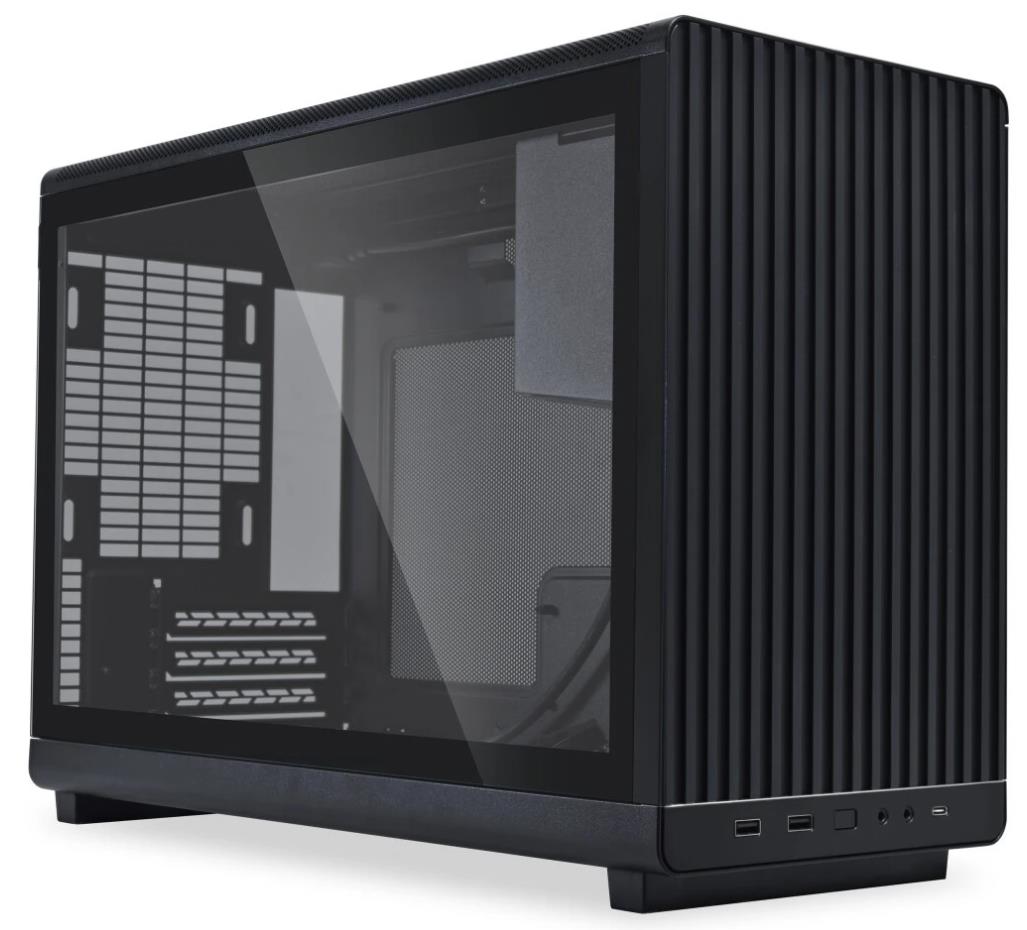 Изображение Корпус Lian Li A3-mATX TG Black (mATX, Mini-ITX, черный, без БП)/(G99.A3X.10R)