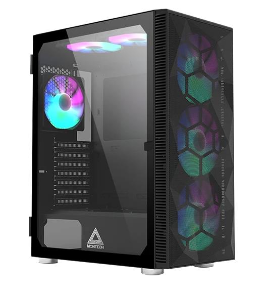 Изображение Корпус Montech X3 MESH Black (mATX, ATX, Mini-ITX, черный, без БП)/(X3 MESH BL)