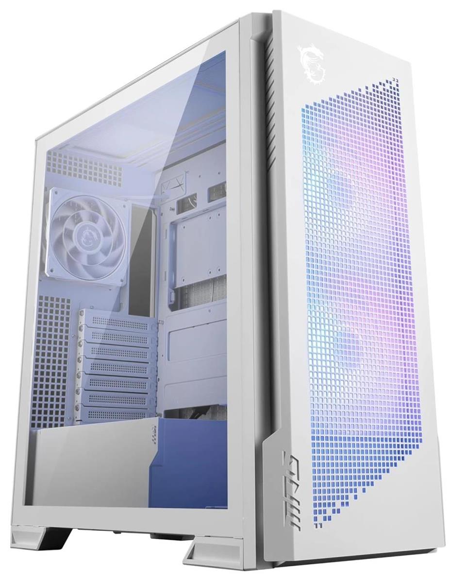 Изображение Корпус MSI MPG VELOX 300R AIRFLOW PZ White (mATX, ATX, Mini-ITX, EATX, белый, без БП)/(306-7G27W21-JA4)