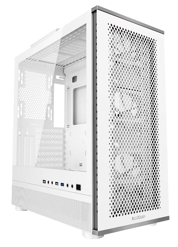 Изображение Корпус PCcooler ME200 MESH WH (mATX, ATX, Mini-ITX, EATX, белый, без БП)/(ME200 MESH WH)