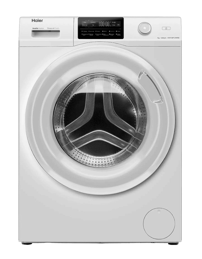 Изображение Стиральная машина Haier HW70-BP12969BE, белый (фронтальная, 7 кг, 1200 об/мин )