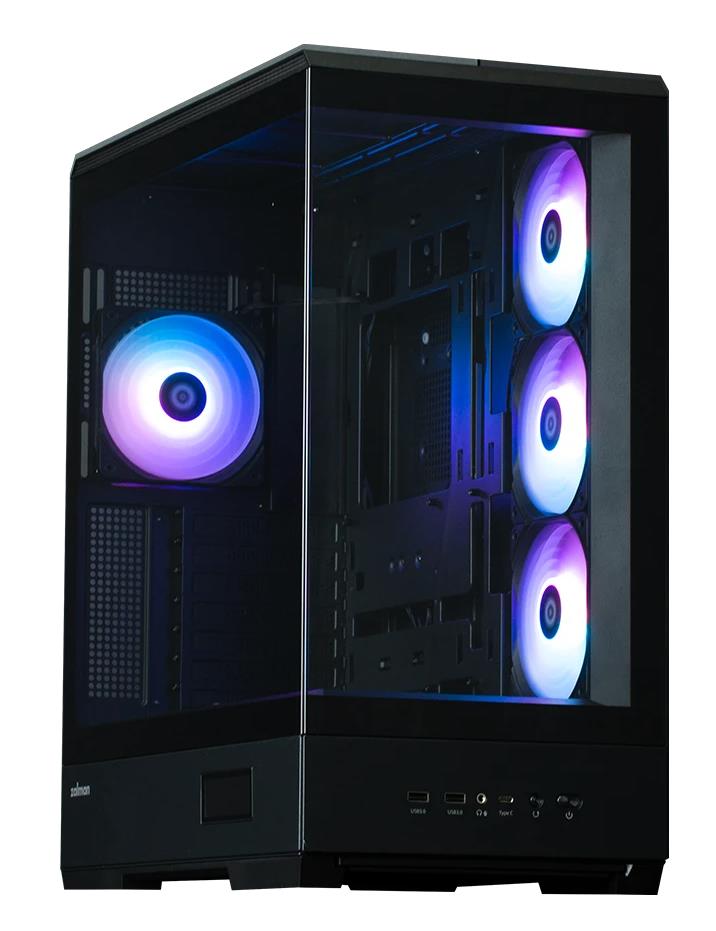 Изображение Корпус Zalman P50 DS BLACK (mATX, ATX, Mini-ITX, черный, без БП)/(P50 DS BLACK)