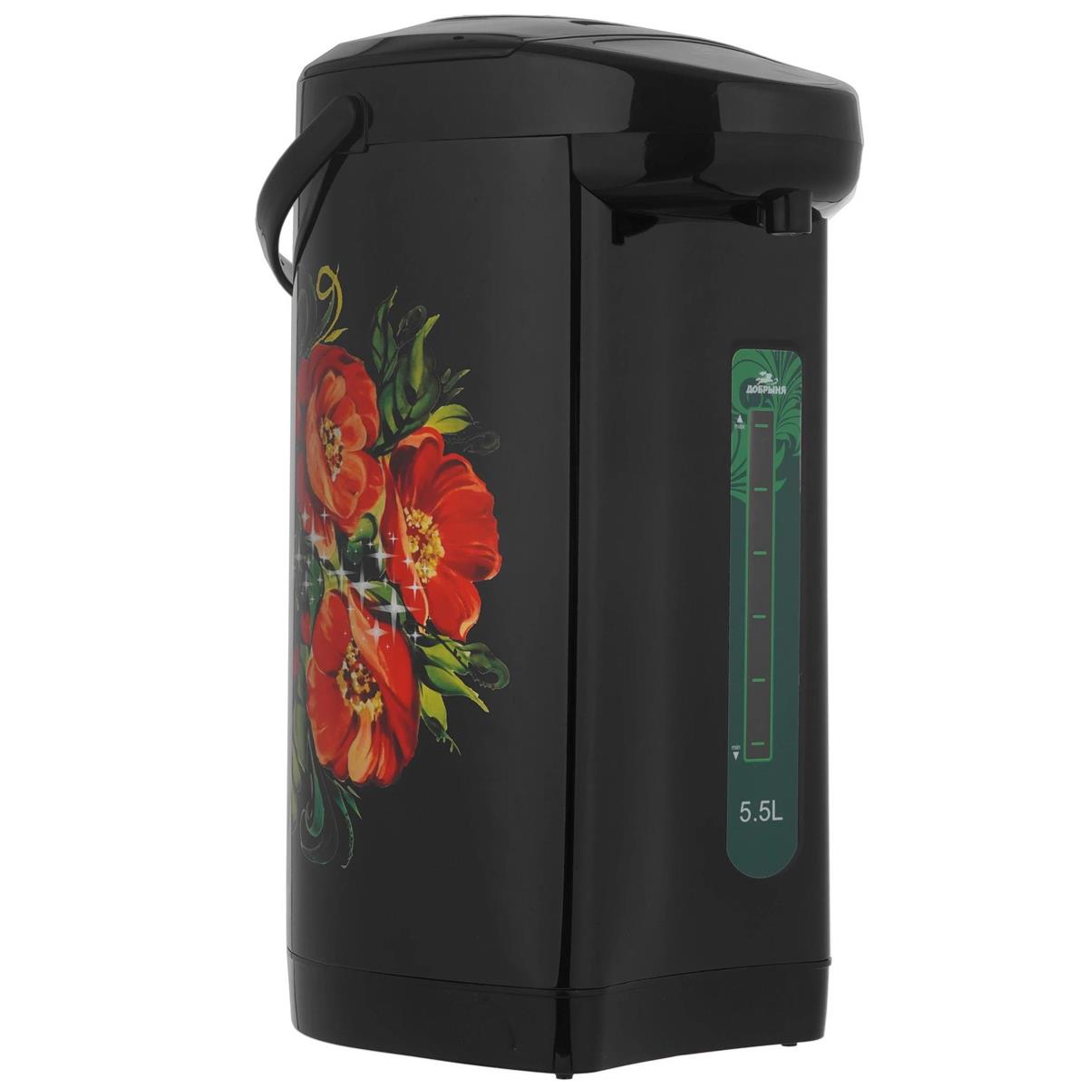 Изображение Термопот Добрыня DO-497 МАКИ (5,5 л /750 Вт /черный)