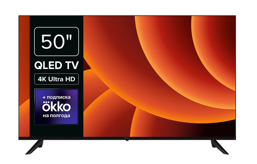 Изображение Телевизор Rombica 50MT-UDG54G 50" HDR, 4K Ultra HD Smart TV черный
