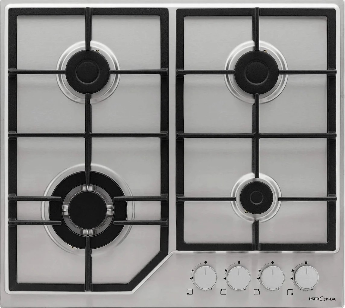 Изображение Варочная панель Krona NEBEL 60 IX W (нержавеющая сталь)