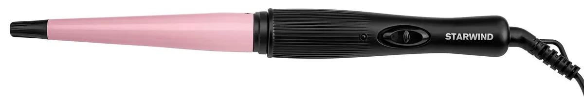 Изображение Щипцы для волос STARWIND SHS 7035 30Вт макс.темп.:200С покрытие:турмалиновое черный/фиолетовый (30 Вт /200 °C/турмалиновое)