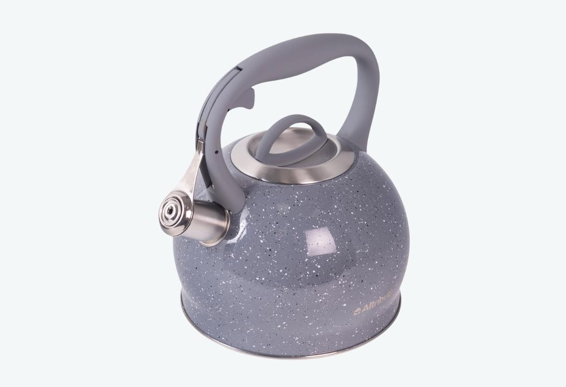 Изображение Чайник Attribute AKG003-ST GRANITE stone со свистком (3, л л /серый гранит)