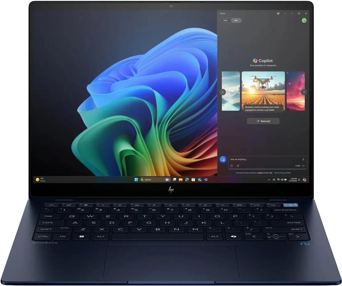 Изображение Ноутбук HP EliteBook Ultra G1q8 (Snapdragon X1P-42-100 3400 МГц/ SSD 512 ГБ  /RAM 16 ГБ/ 14" 2240x1400/VGA встроенная/ Windows 11 Pro) (9M4E6AT)