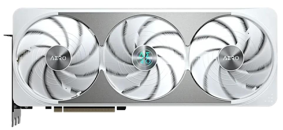 Изображение Видеокарта GIGABYTE NVIDIA GeForce RTX 5070 Ti AERO OC 16Gb 16 Гб (GeForce RTX 5070 Ti, GDDR7)/(GV-N507TAERO OC-16GD)