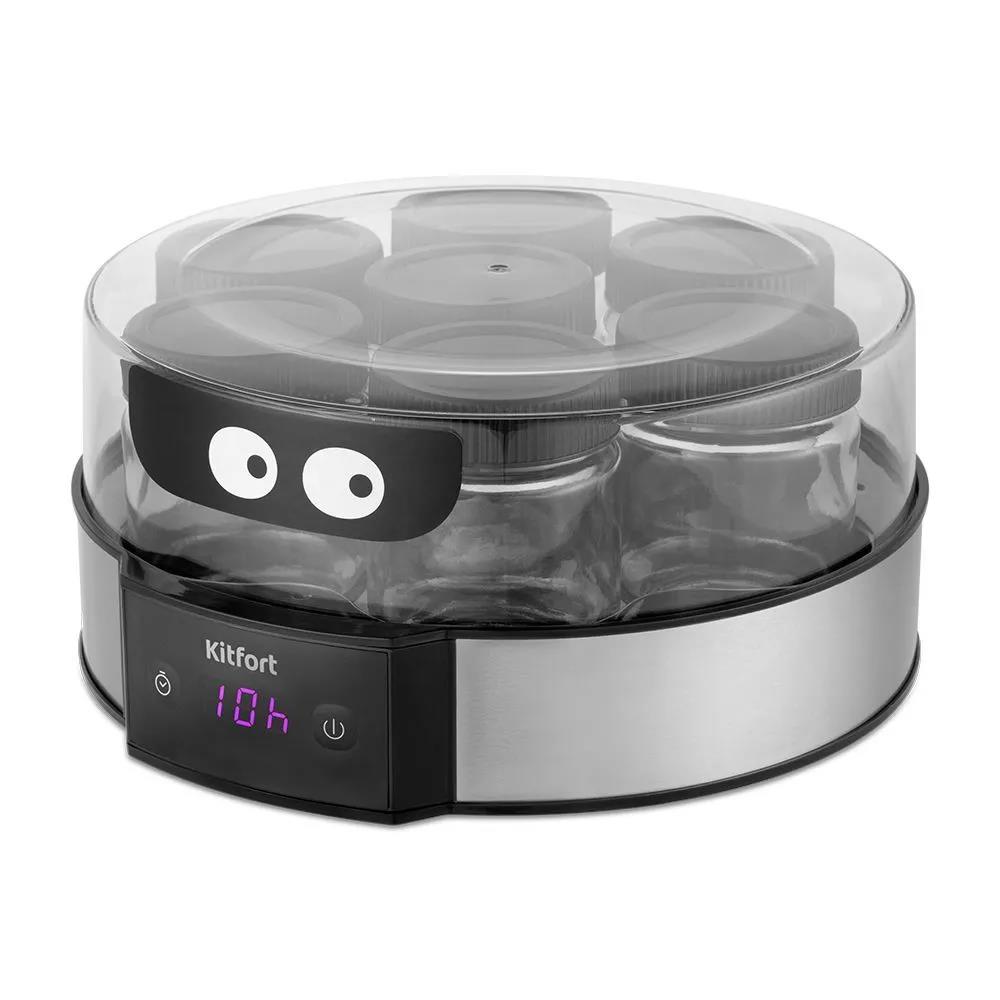 Изображение Йогуртница Kitfort КТ-6295 (серебристый, черный)