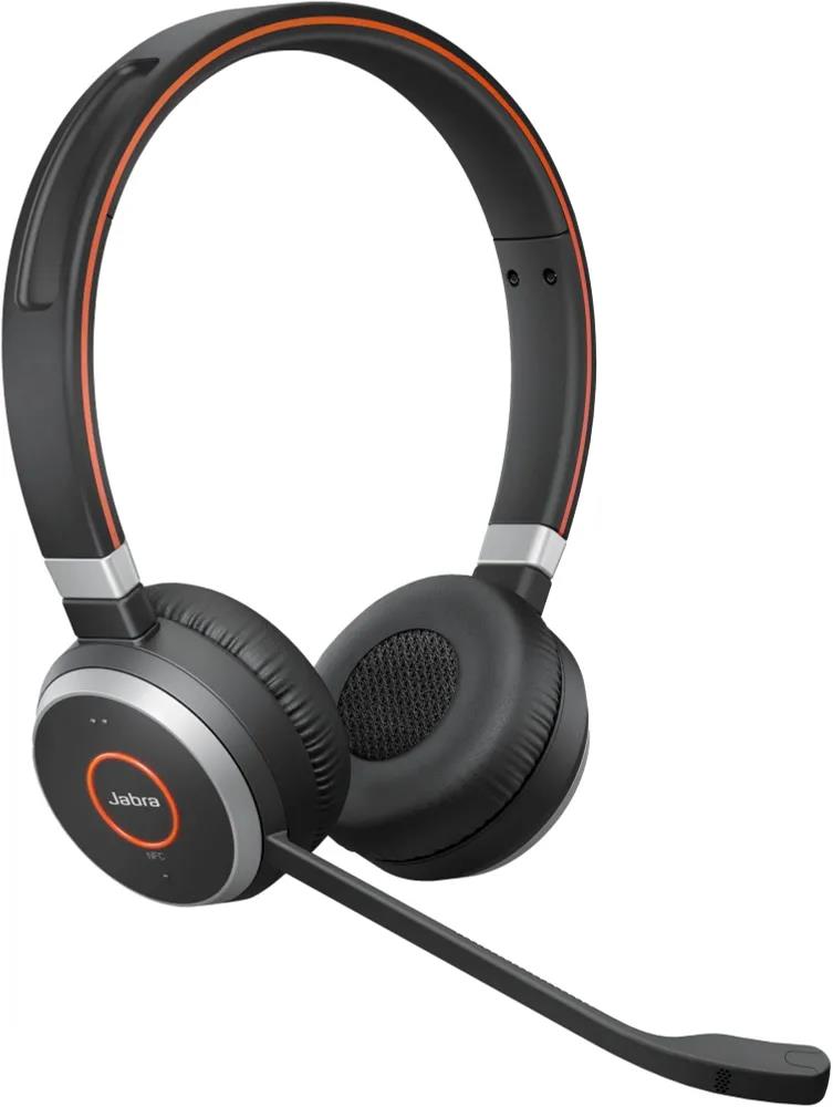 Изображение Bluetooth-гарнитура/наушники Jabra Link380a MS Stereo Stand накладные BT/Radio оголовье (6599-833-399) (черный)