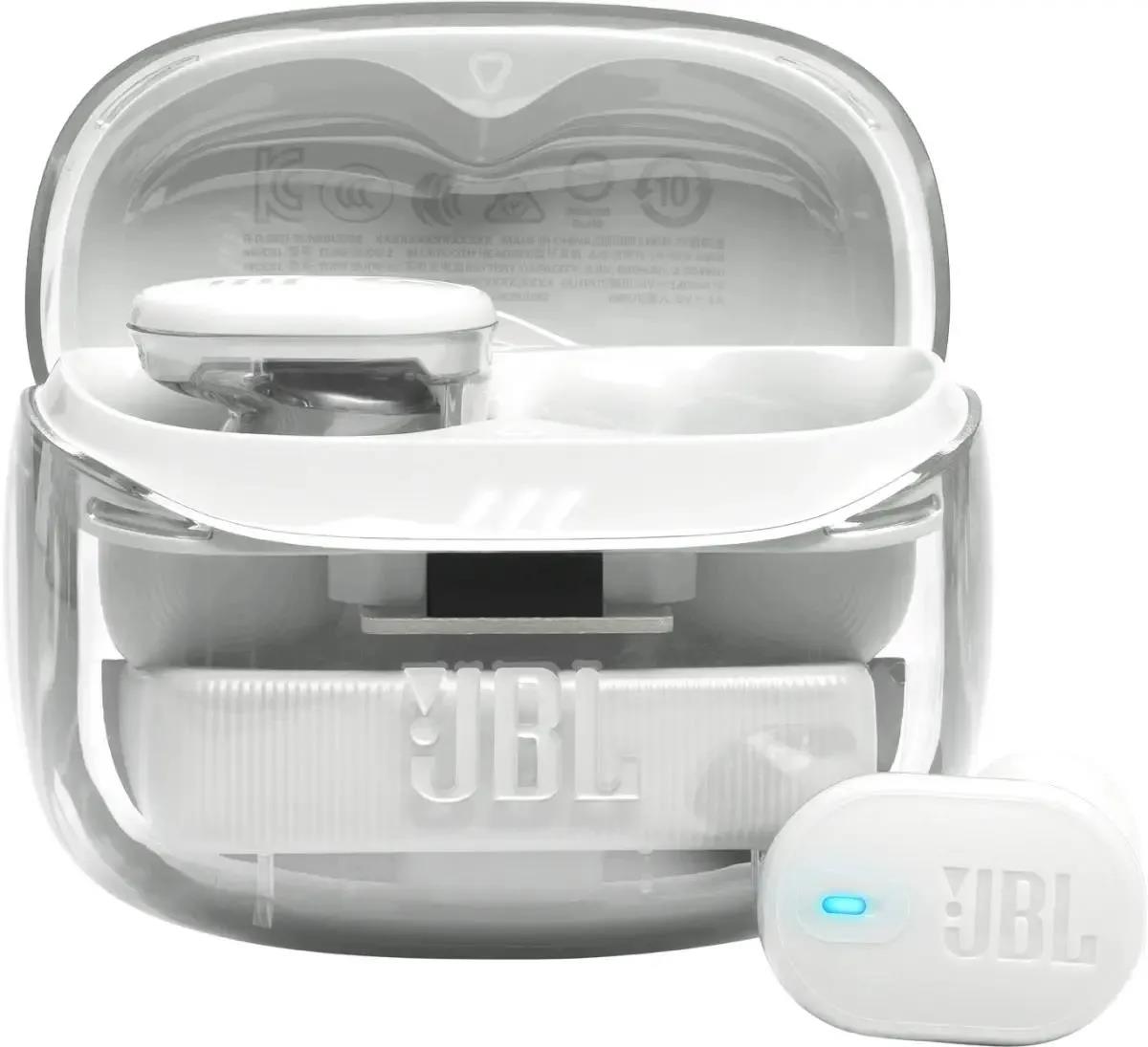 Изображение Bluetooth-гарнитура/наушники JBL Tune Buds 2 Ghost (белый)
