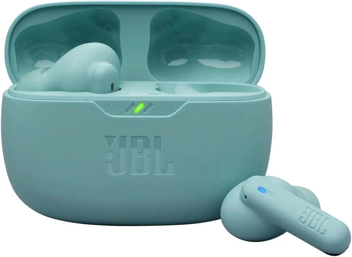 Изображение Bluetooth-гарнитура/наушники JBL Wave Beam 2 (голубой)