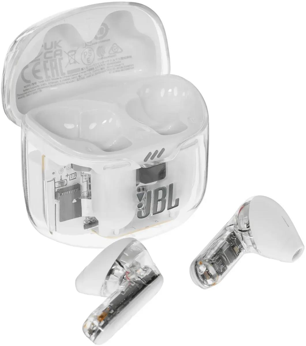 Изображение Bluetooth-гарнитура/наушники JBL Tune Flex Ghost (белый)