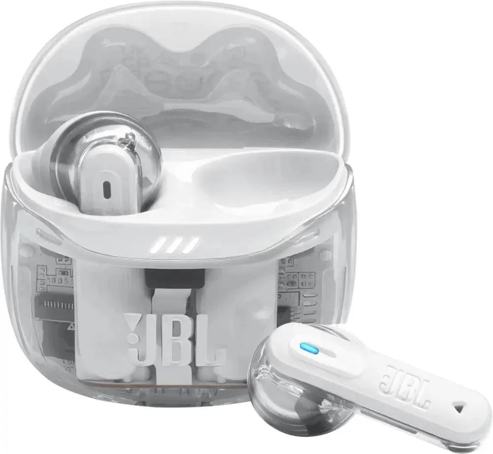 Изображение Bluetooth-гарнитура/наушники JBL Tune Flex 2 (белый, прозрачный)